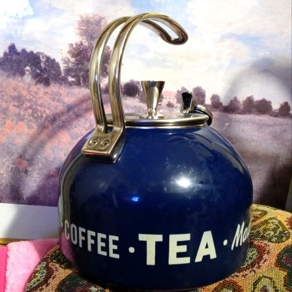 kate spade Other - 🏫☕KATE SPADE N.Y. BLUE TEA KETTLE🍵COLLECTIBLE VINTAGE CLOSEOUT.